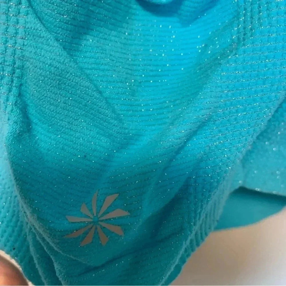 Athleta turquoise rushing full  zip jacket - Picture 2 of 4